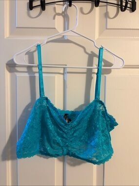 torrid Teal Lace Bralette with Adjustable Straps